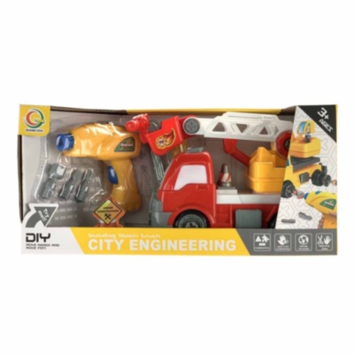 Mașina de Pompieri Demontabilă cu Bormașină Electrică, Burghiuri și Accesorii | image