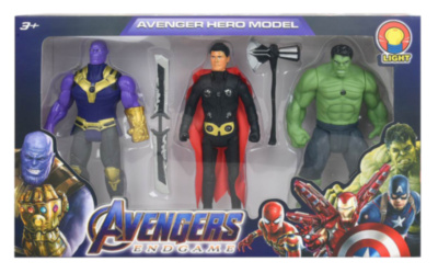 Set 3 Figurine Super Eroi cu Lumini | image