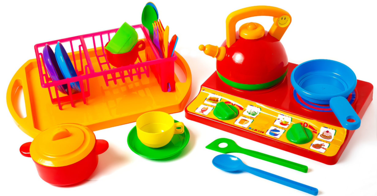 Set de Tacâmuri cu Uscător, Aragaz și Tăviță, 24 Accesorii 