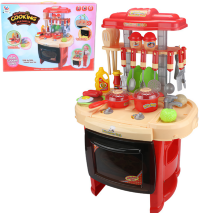 Mega Bucătărie Interactivă cu Aragaz, Cuptor, Tacâmuri, Produse Alimentare, 42x27x62cm  | image