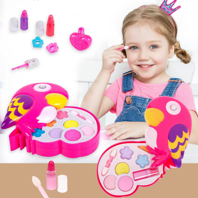 Set de Machiaj pentru Fetițe în Formă de Papagal Roz | image