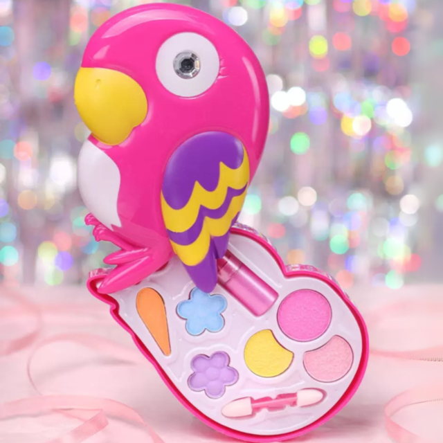 Set de Machiaj pentru Fetițe în Formă de Papagal Roz