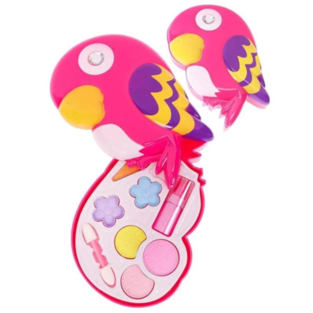 Set de Machiaj pentru Fetițe în Formă de Papagal Roz
