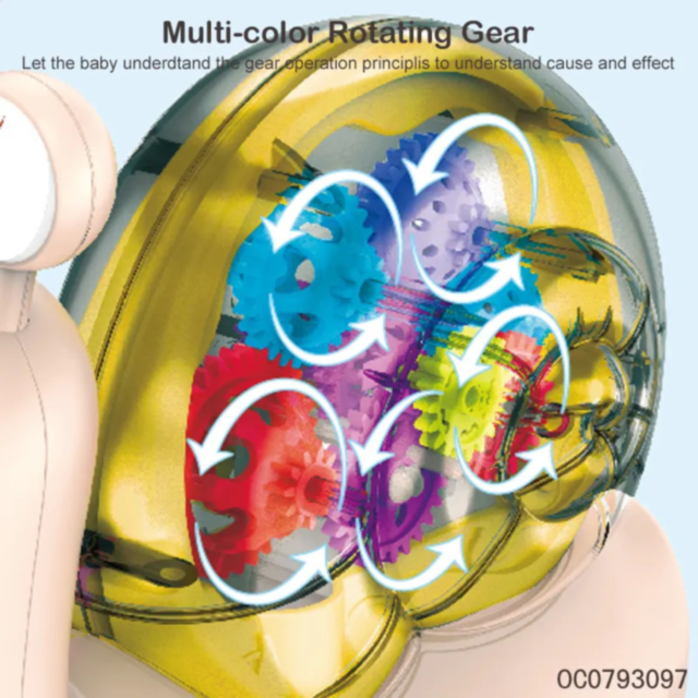 Melc Interactiv cu Lumină și Sunet - Gear Snail