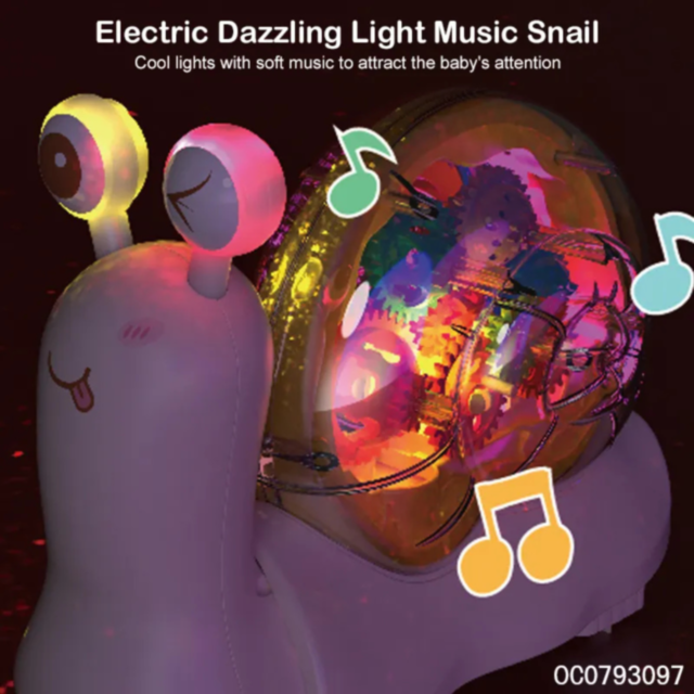 Melc Interactiv cu Lumină și Sunet - Gear Snail