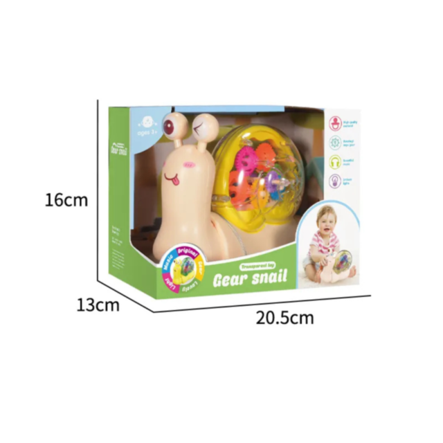 Melc Interactiv cu Lumină și Sunet - Gear Snail
