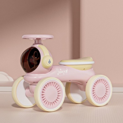 Mașinuță fără Pedale Acționată cu Picioarele cu Lumini și Sunete (verde, roz, cafeniu) | image