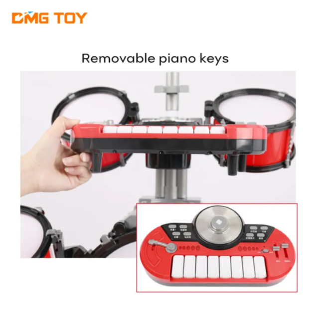 Set de Tobe Electronice cu Microfon și Stand – Joacă și Creativitate pentru Copii