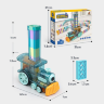 Tren Domino cu Locomotivă cu Aburi și Lumină