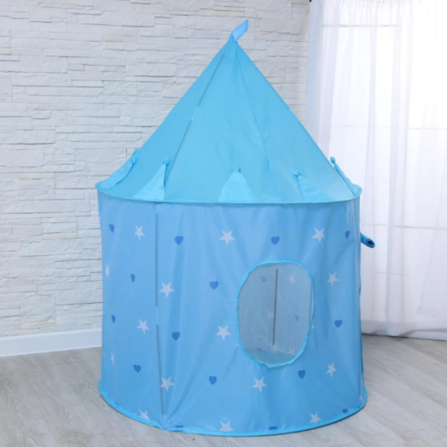 Cort de Joacă Castel Albastru pentru Copii – Aventură și Imaginație Acasă sau în Aer Liber