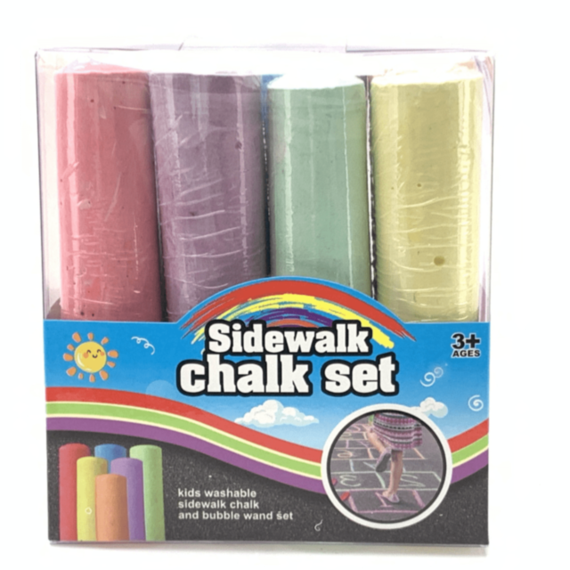 Creta Colorată pentru Trotuar 12 Bucăți