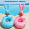 Colac gonflabil iepuraș pentru bebeluși, cu mânere