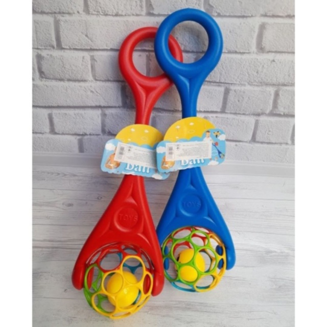 Jucărie împins copii cu bilă rulantă colorată (culoare aleatorie)