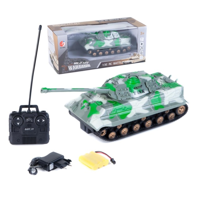 Tanc Teleghidat cu Baterii Reîncărcabile, 24cm