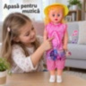 Păpușă muzicală de 53 cm cu ochi mobili