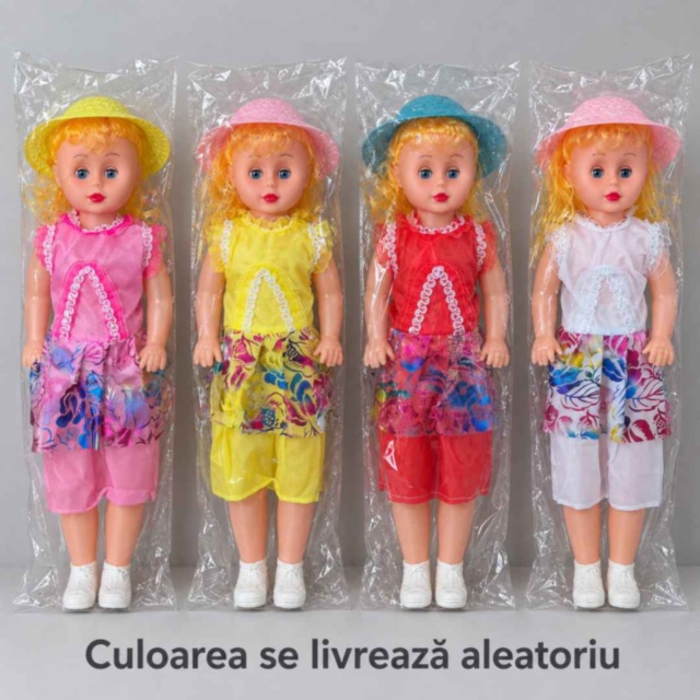 Păpușă muzicală de 53 cm cu ochi mobili