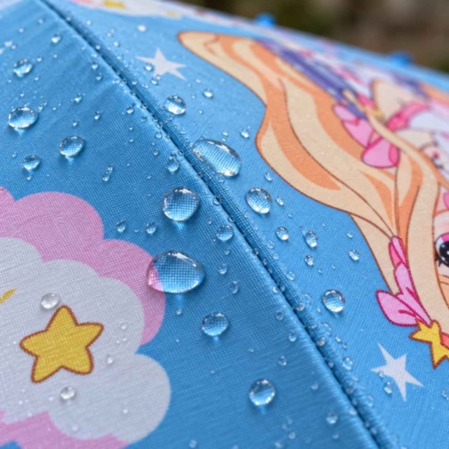 Umbrelă automată pentru copii cu prințesă, unicorni și fluier