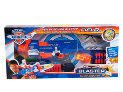 Mega Blaster cu Ochelari, Țintă și 20 Proiectile, 63cm | image