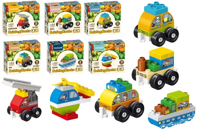 Mini-Vehicule, set de construcție, 8-13 piese | image