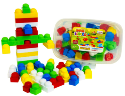 Set de Construcție în Cutie de Depozitare, 74 Piese  | image