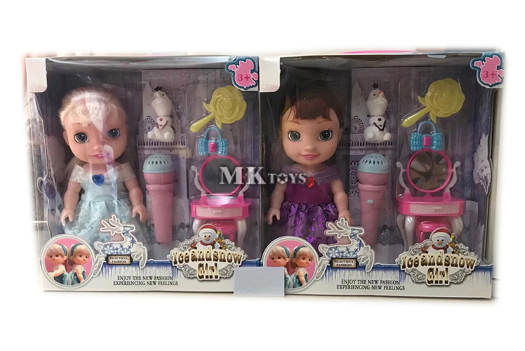 Păpușa Frozen cu Olaf, Microfon și mini-Bucătărie