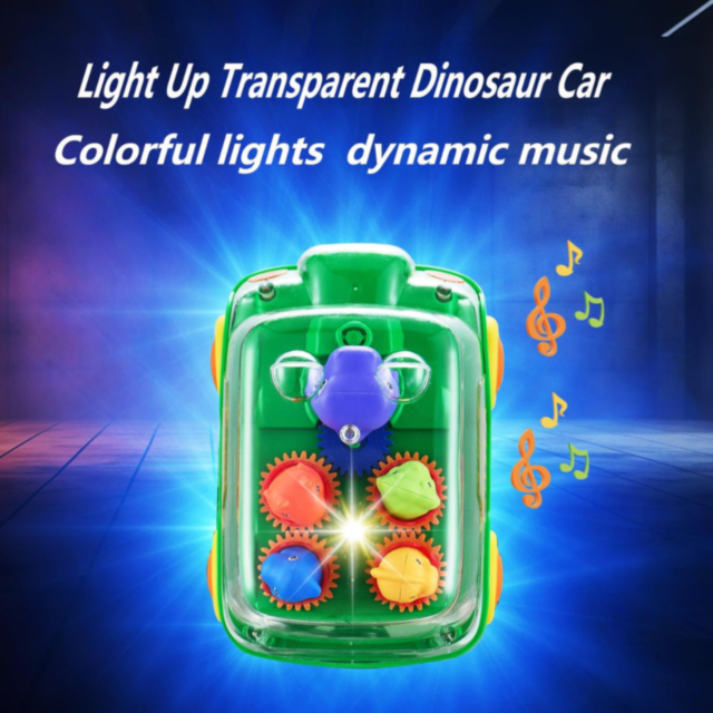 Autobuz Interactiv Dinozaur – Lumini și Sunete Magice (culoare aleatorie)