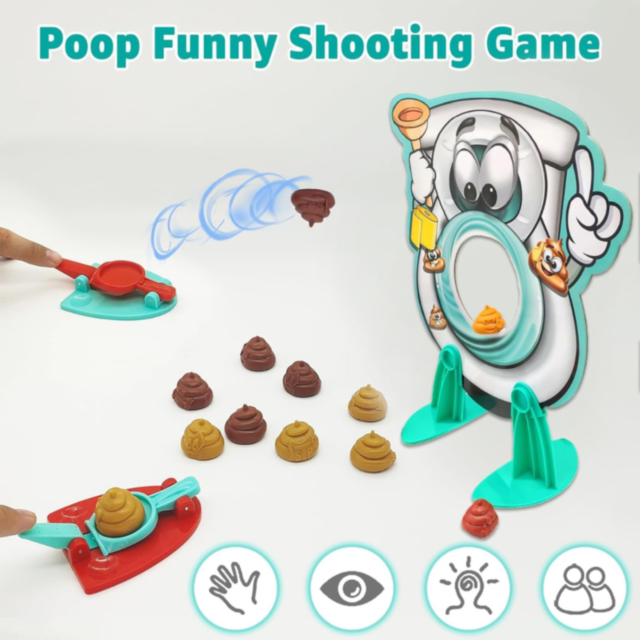 Poop Shooting Game – Joc Amuzant de Îndemânare pentru Copii și Familie