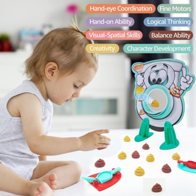 Poop Shooting Game – Joc Amuzant de Îndemânare pentru Copii și Familie