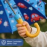 Umbrelă Copii cu Mașinuțe și Protecție Anti-Prindere