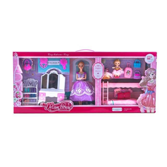 Mega Set Dormitor Barbie si Camera Copilului