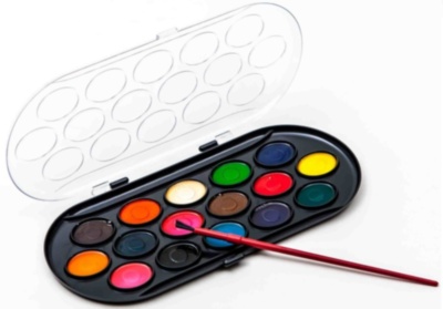 Acuarele Școlare cu Pensulă 16 culori | image