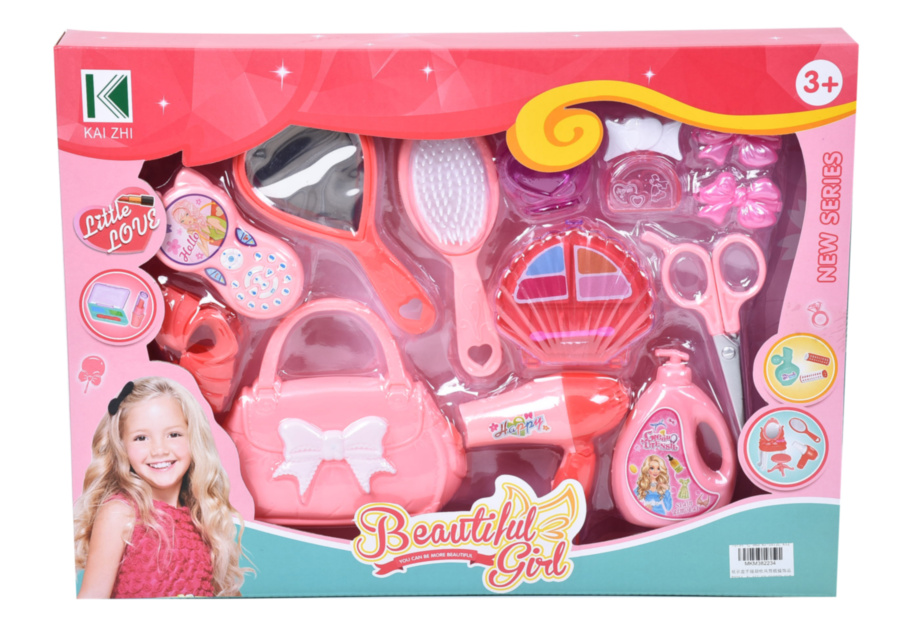 Set Fashion cu Uscator de Păr, Gentuță, Oglindă și Accesorii