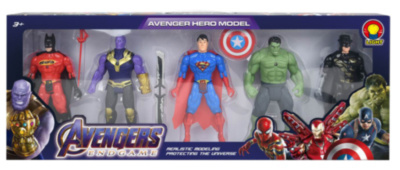 Set 5 Figurine Super Eroi cu Lumini | image