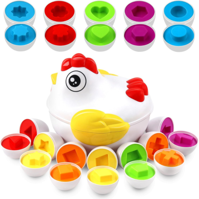 Set Oua cu Forme pentru Sortare - Pui Jucăuș