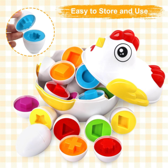 Set Oua cu Forme pentru Sortare - Pui Jucăuș