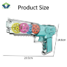 Pistol Jucărie Transparent cu Lumini - „Colorful Gear Gun”