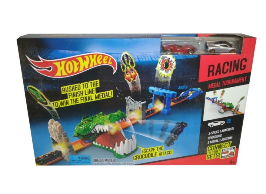 Circuit Hot Wheels  Pista Cu Crocodil