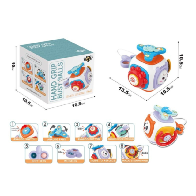 Jucărie Multifuncțională pentru Bebeluși - 8 în 1