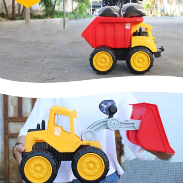 Camion basculant mare pentru copii cu cupă rabatabilă