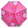 Umbrelă roz pentru fetițe cu pisicuțe și husă telescopică