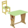 Măsuță cu Scăunel de Lemn, Verde, Leu