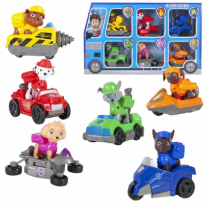 Set 6 Figurine cu Mașinuțe Patrula Cățelușilor | image