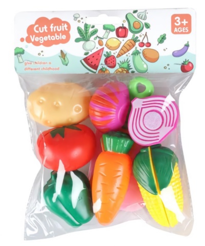 Set 6 Legume de Feliat cu Cuțit și Tocător | image