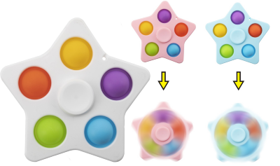 Simple Dimple Spinner Stea, Anti-Stres Fidget Toys, 9cm | image