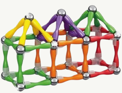 Set de construcție magnetică 90 piese | image