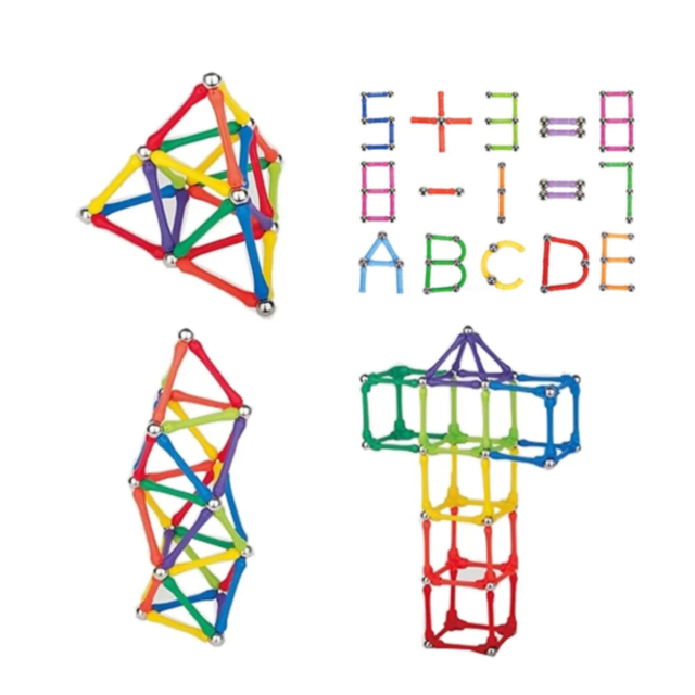 Set de construcție magnetică 90 piese