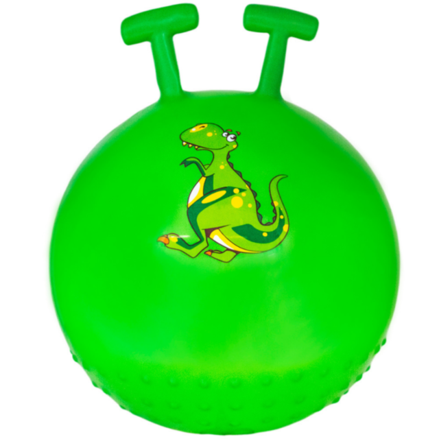 Minge de Sărit cu Mâner și Design Dinozaur, 55 cm (culoare aleatorie)