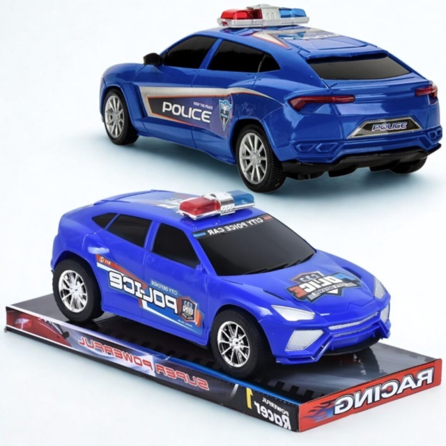 Mașină poliție mare pentru copii model realist (culoare aleatorie)