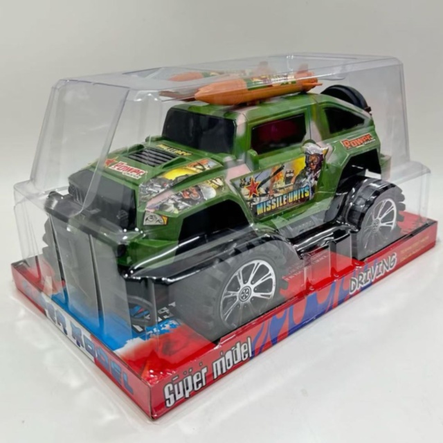 Mașină Off-road Militară Monster Truck cu Rachete (culoare aleatorie)