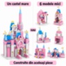 Set construcție castel prințesă 1000 piese 6 în 1